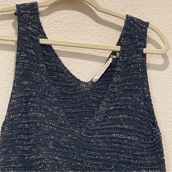 SOFT SURROUNDINGS Metallic Gold Sweater Dress M - Picture 3 of 7